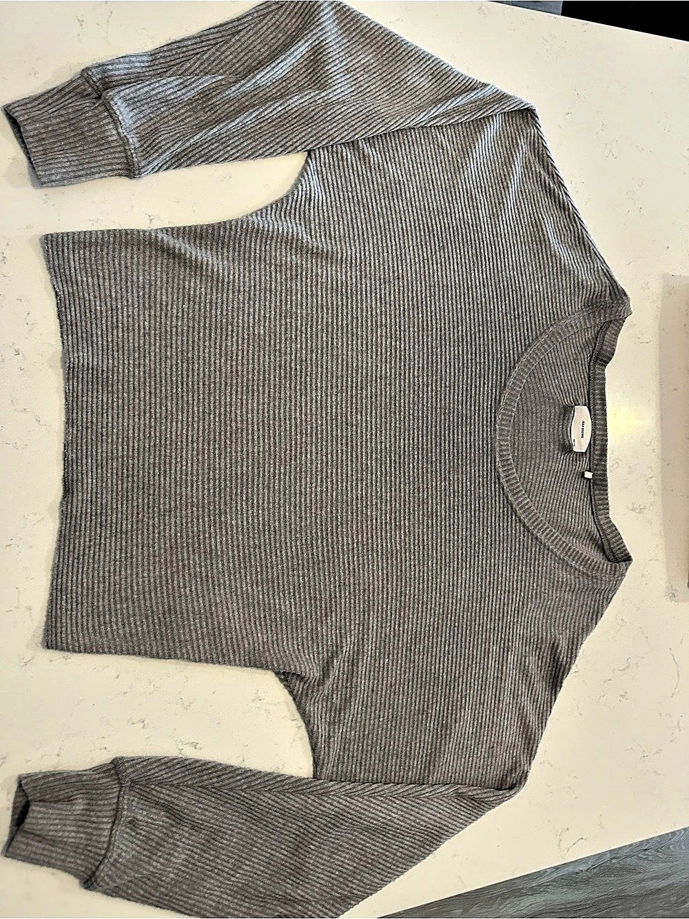 Joah Brown Slouchy Crop Long Sleeve